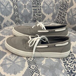 Sperry Men's Gray Canvas Boat Shoes